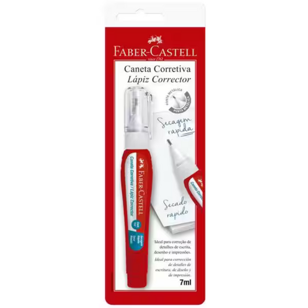 Caneta Corretiva 7ml Faber-Castell BT 1 UN