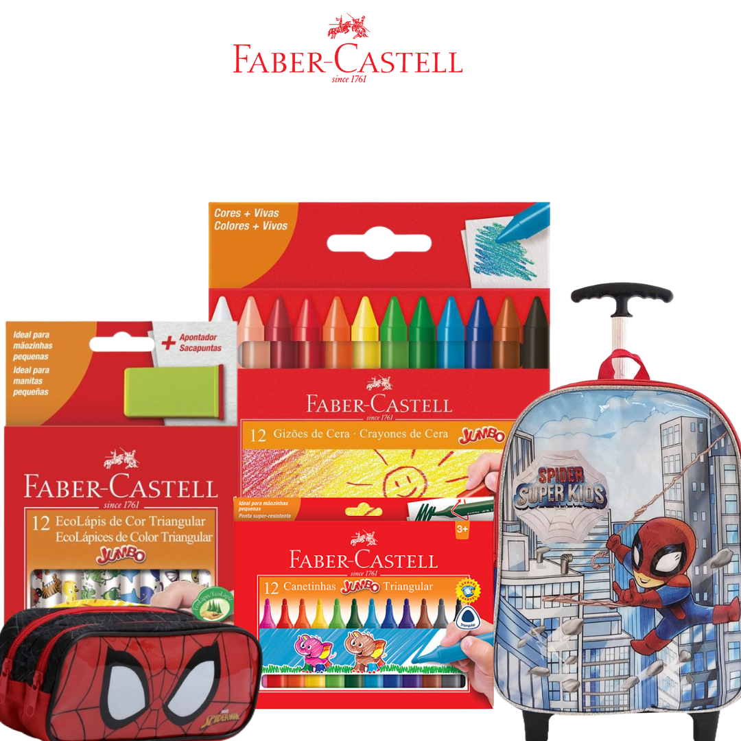 Kit Infantil Faber-Castell Volta ás Aulas 2025