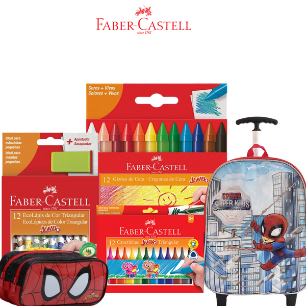 Kit Infantil Faber-Castell Volta ás Aulas 2025